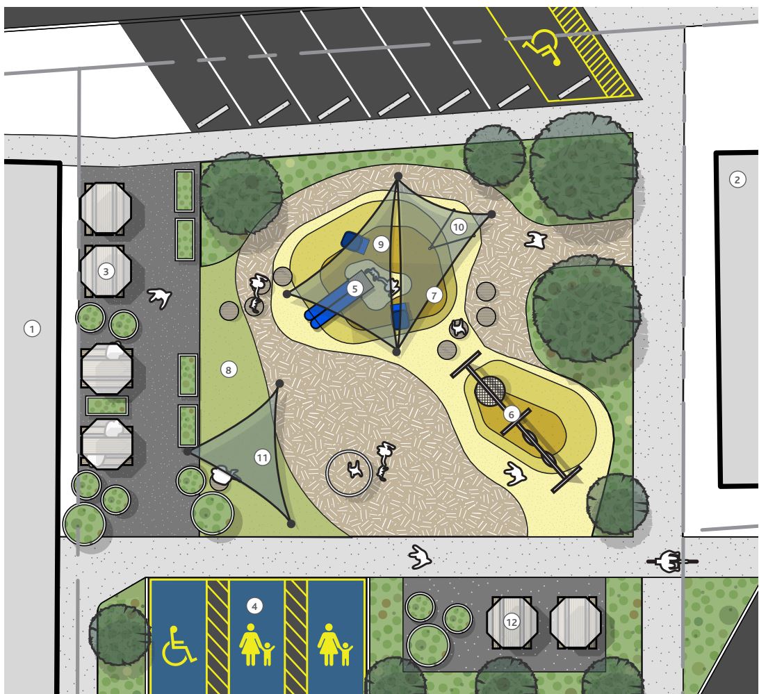 Off street area playground/playspace concept design 